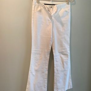 White wide leg jeans